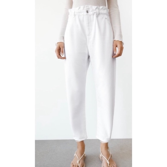 Zara Jeans Zara High Rise Barrel Jeans Poshmark